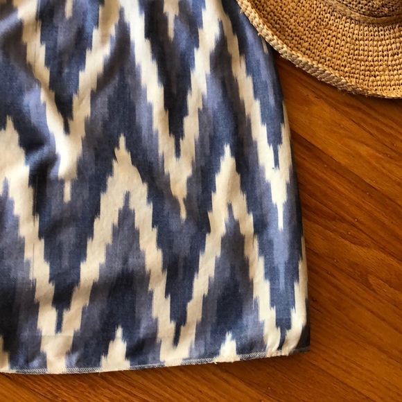 πΊ GAP Blue & White Zigzag Design Summer Dress S!! - Picture 2 of 6